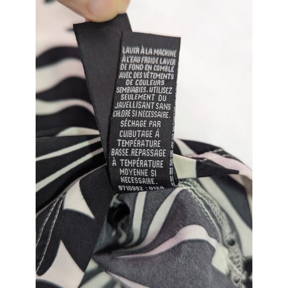 Good Vibes by Drill Size XL Black & White Hawaiian Button Up Short Sleeve Shirt - Picture 8 of 12